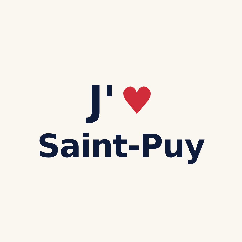 Tasse personnalisée Saint-Puy — design J'aime Saint-Puy