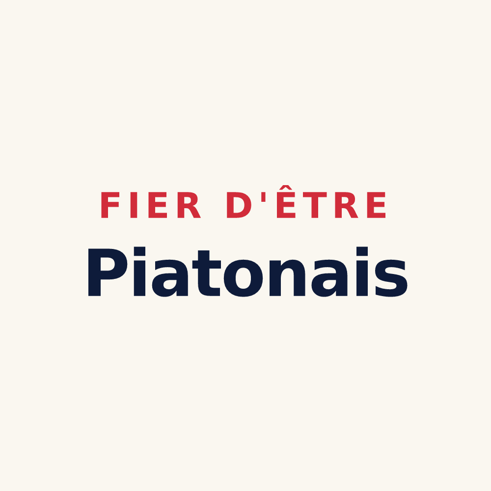 Tasse « Fier d'être Piatonais » — design pour Saint-Python