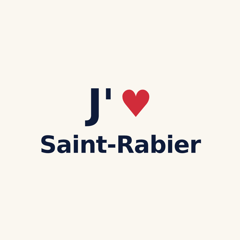 Tasse personnalisée Saint-Rabier — design J'aime Saint-Rabier