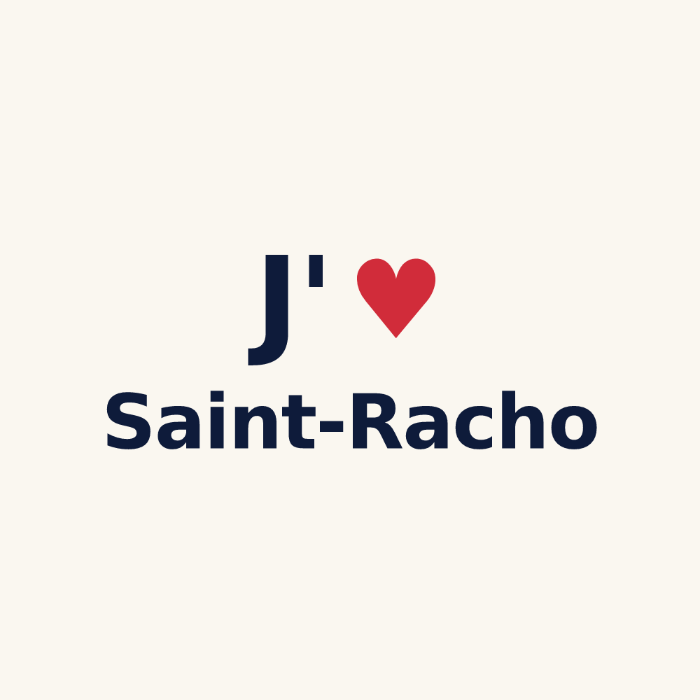 Tasse personnalisée Saint-Racho — design J'aime Saint-Racho