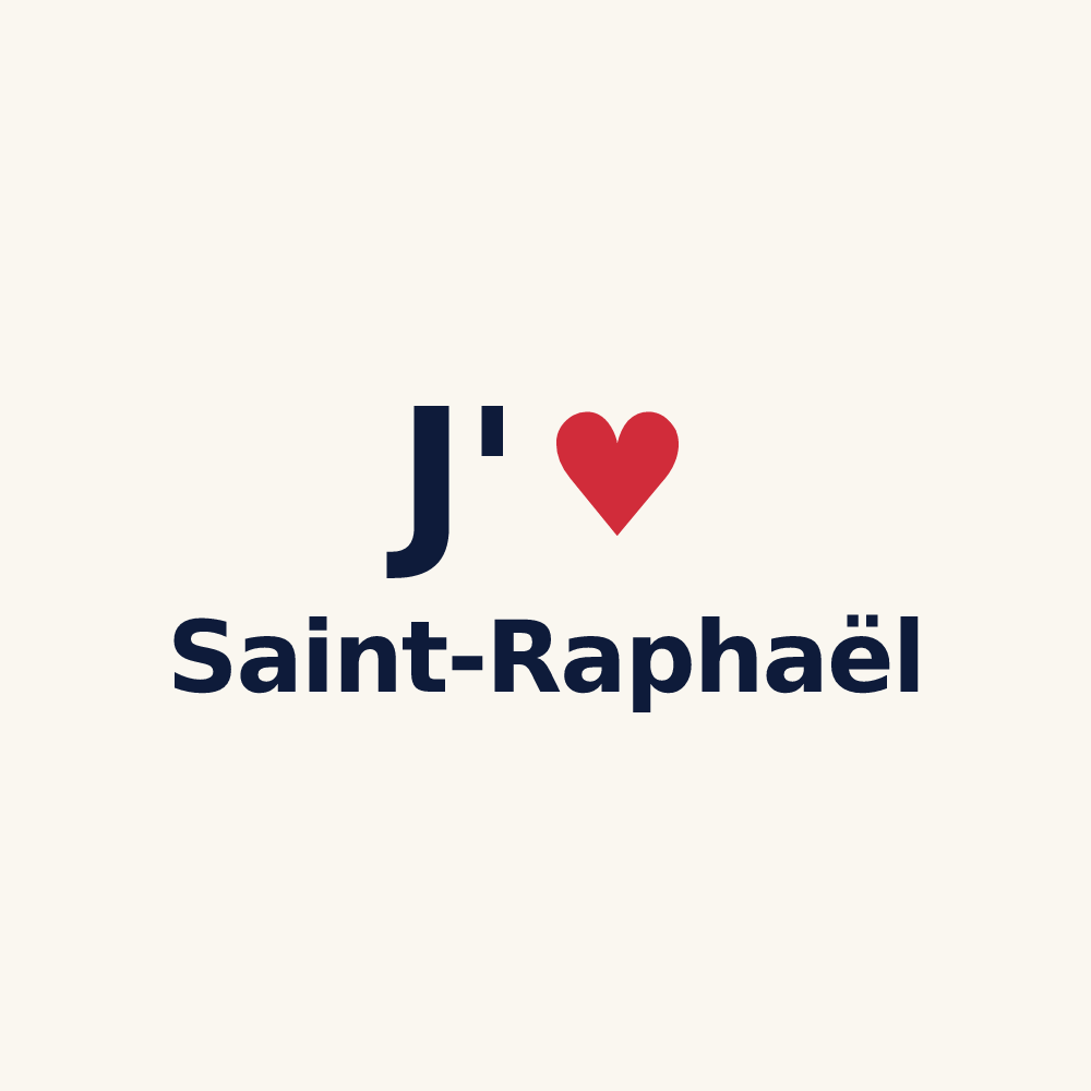 Tasse personnalisée Saint-Raphaël — design J'aime Saint-Raphaël
