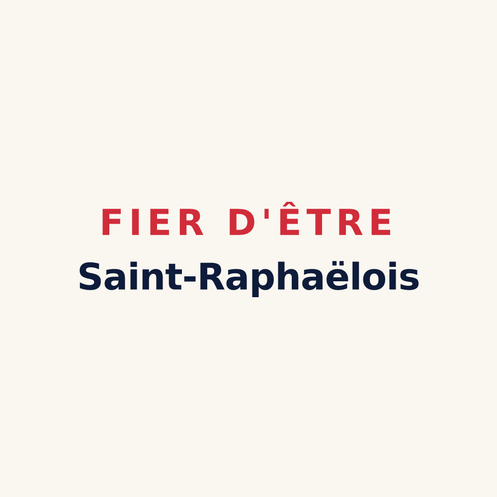 Tasse « Fier d'être Saint-Raphaëlois » — design pour Saint-Raphaël