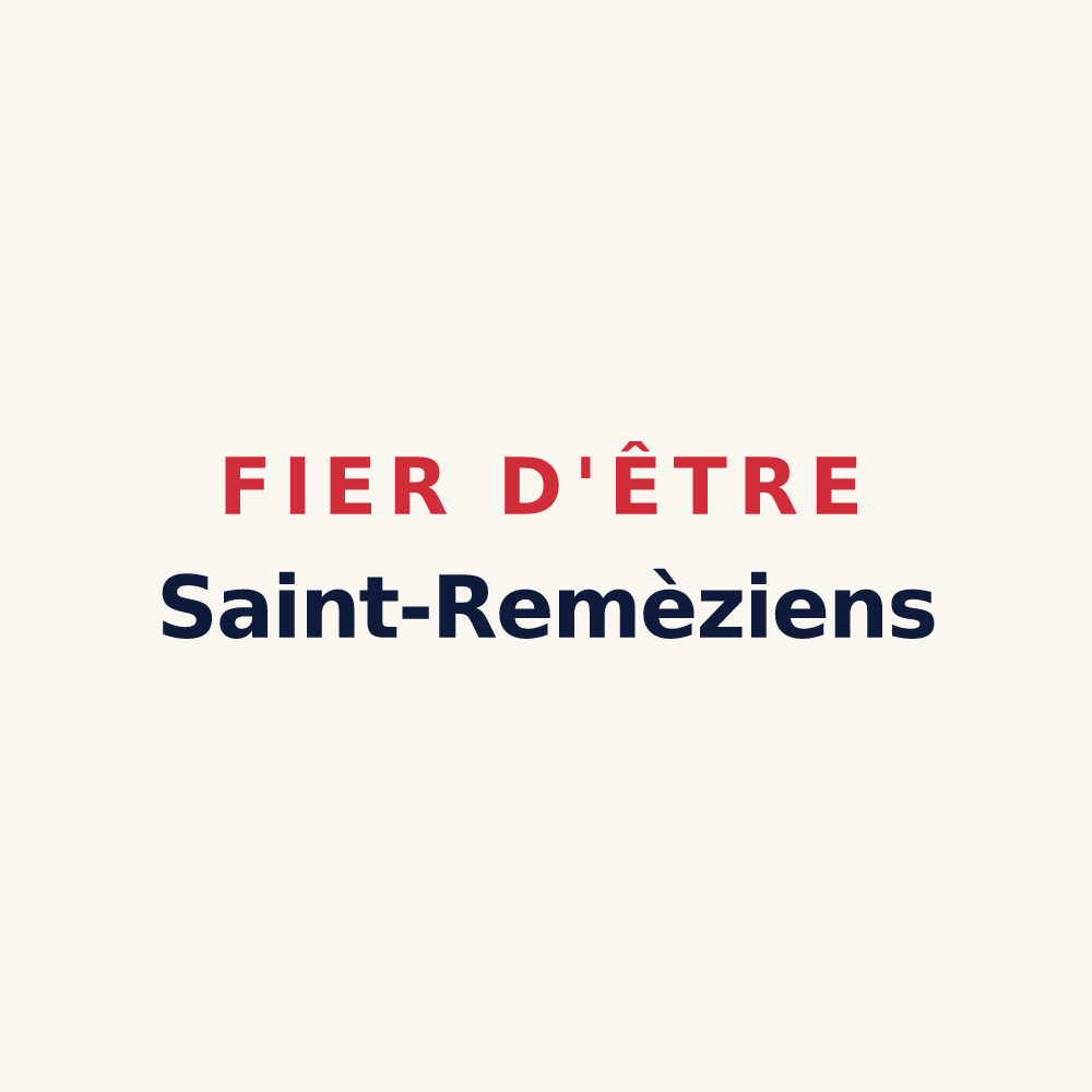 Tasse « Fier d'être Saint-Remèziens » — design pour Saint-Remèze
