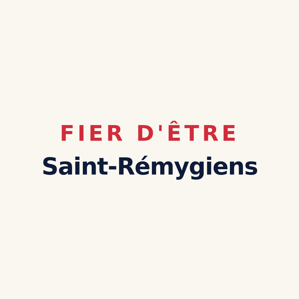 Tasse « Fier d'être Saint-Rémygiens » — design pour Saint-Rémy-au-Bois