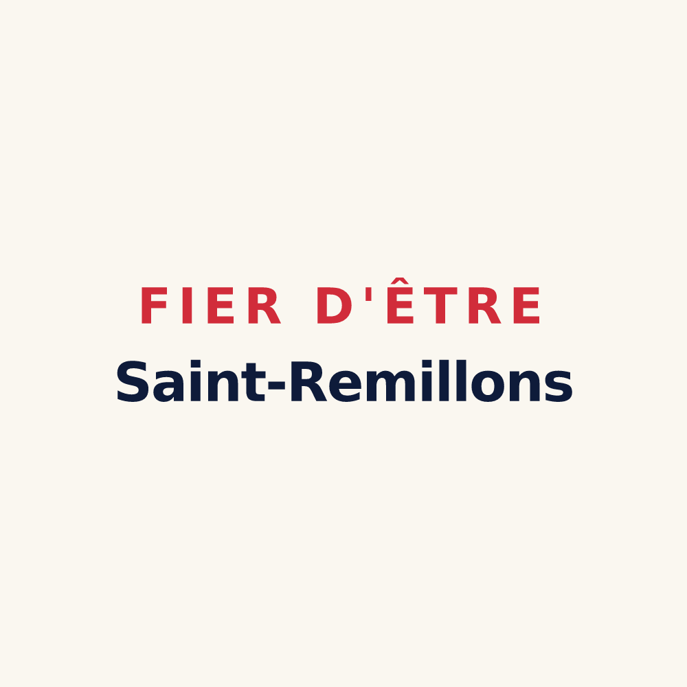 Tasse « Fier d'être Saint-Remillons » — design pour Saint-Remy-sur-Bussy