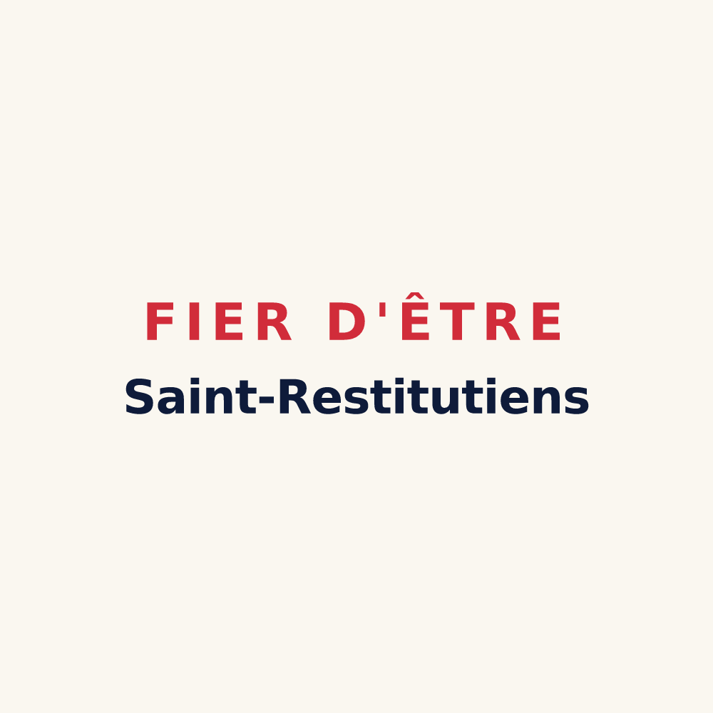Tasse « Fier d'être Saint-Restitutiens » — design pour Saint-Restitut