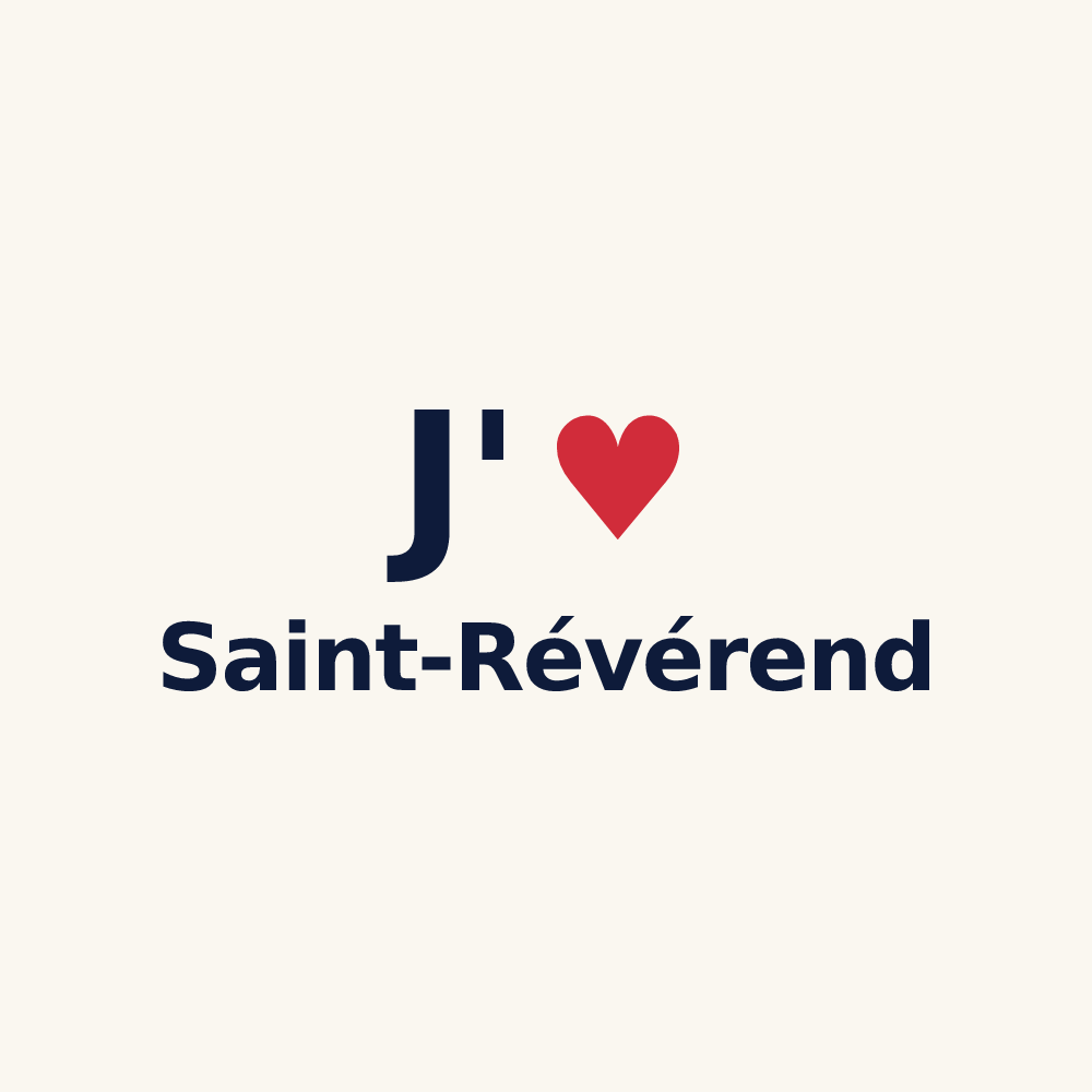 Tasse personnalisée Saint-Révérend — design J'aime Saint-Révérend