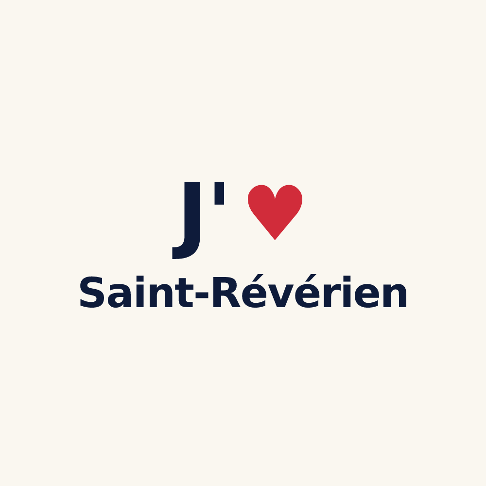 Tasse personnalisée Saint-Révérien — design J'aime Saint-Révérien