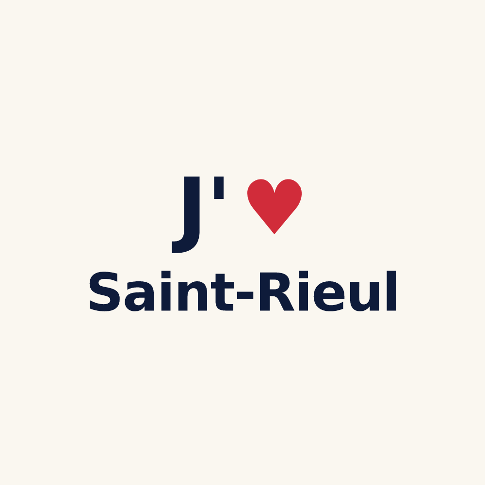 Tasse personnalisée Saint-Rieul — design J'aime Saint-Rieul