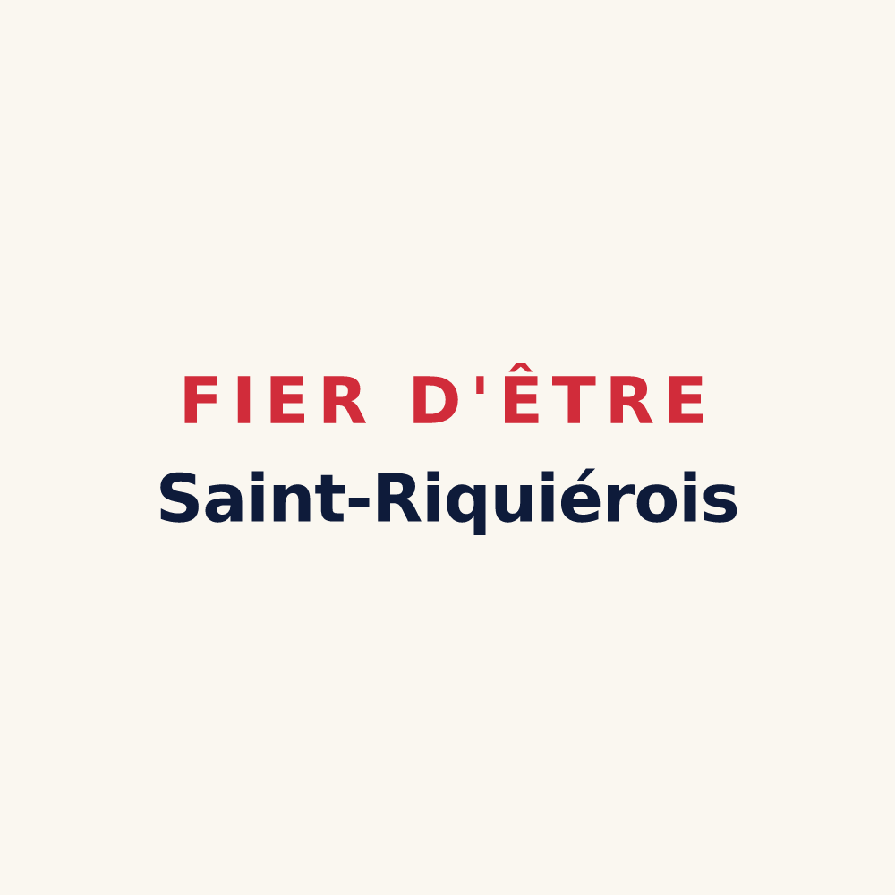 Tasse « Fier d'être Saint-Riquiérois » — design pour Saint-Riquier-en-Rivière