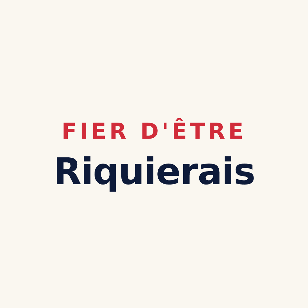 Tasse « Fier d'être Riquierais » — design pour Saint-Riquier-ès-Plains