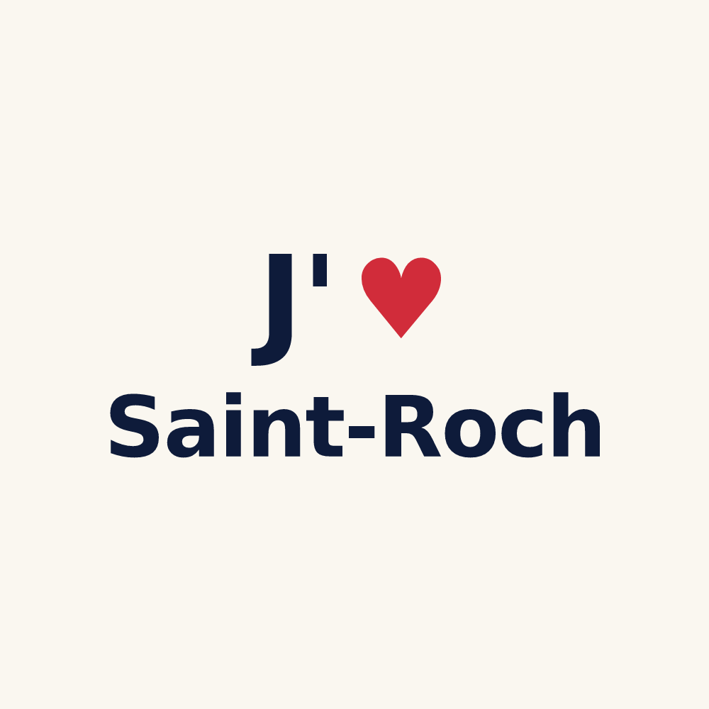 Tasse personnalisée Saint-Roch — design J'aime Saint-Roch