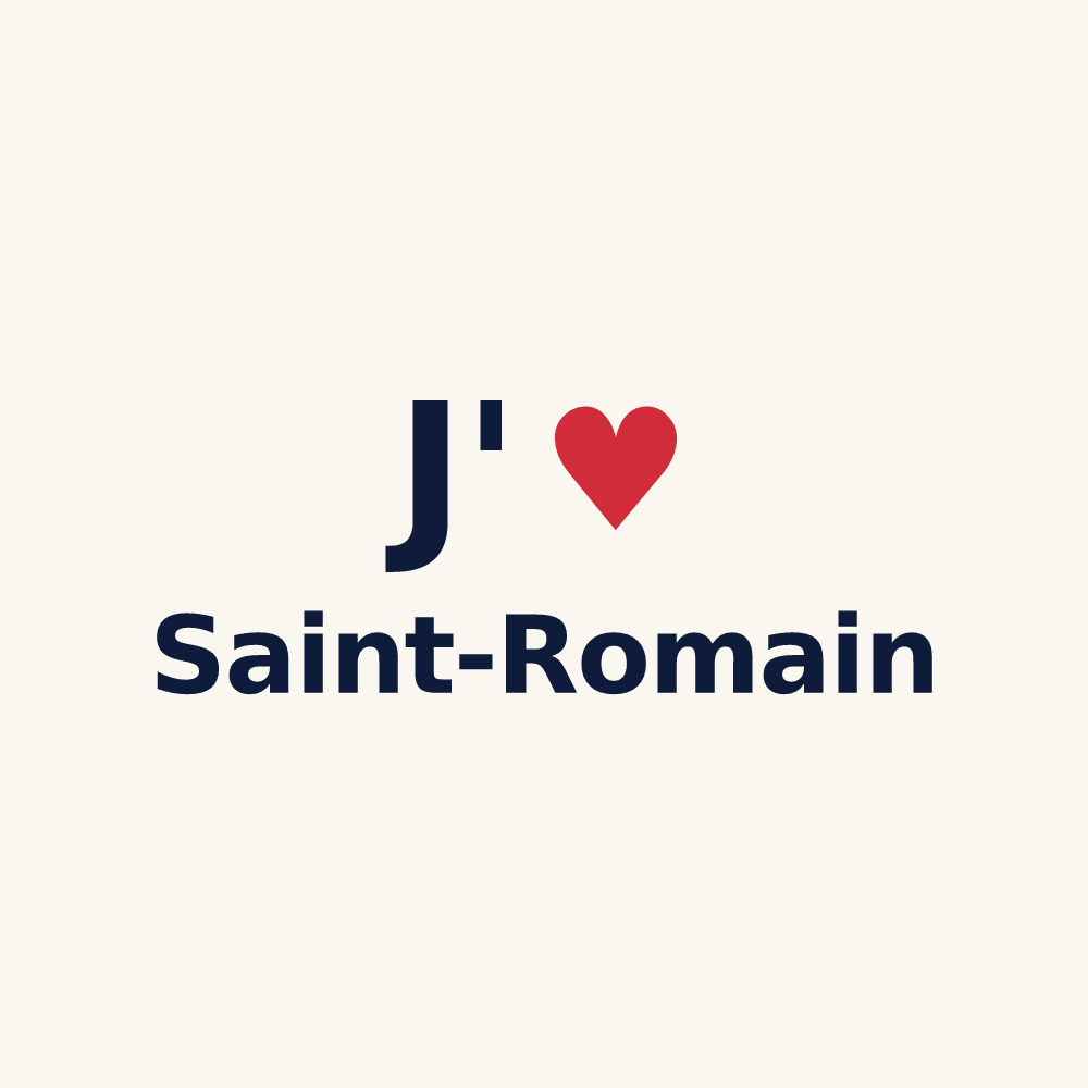 Tasse personnalisée Saint-Romain — design J'aime Saint-Romain