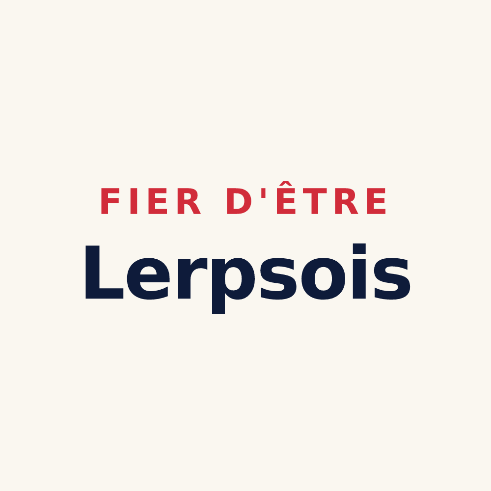 Tasse « Fier d'être Lerpsois » — design pour Saint-Romain-de-Lerps