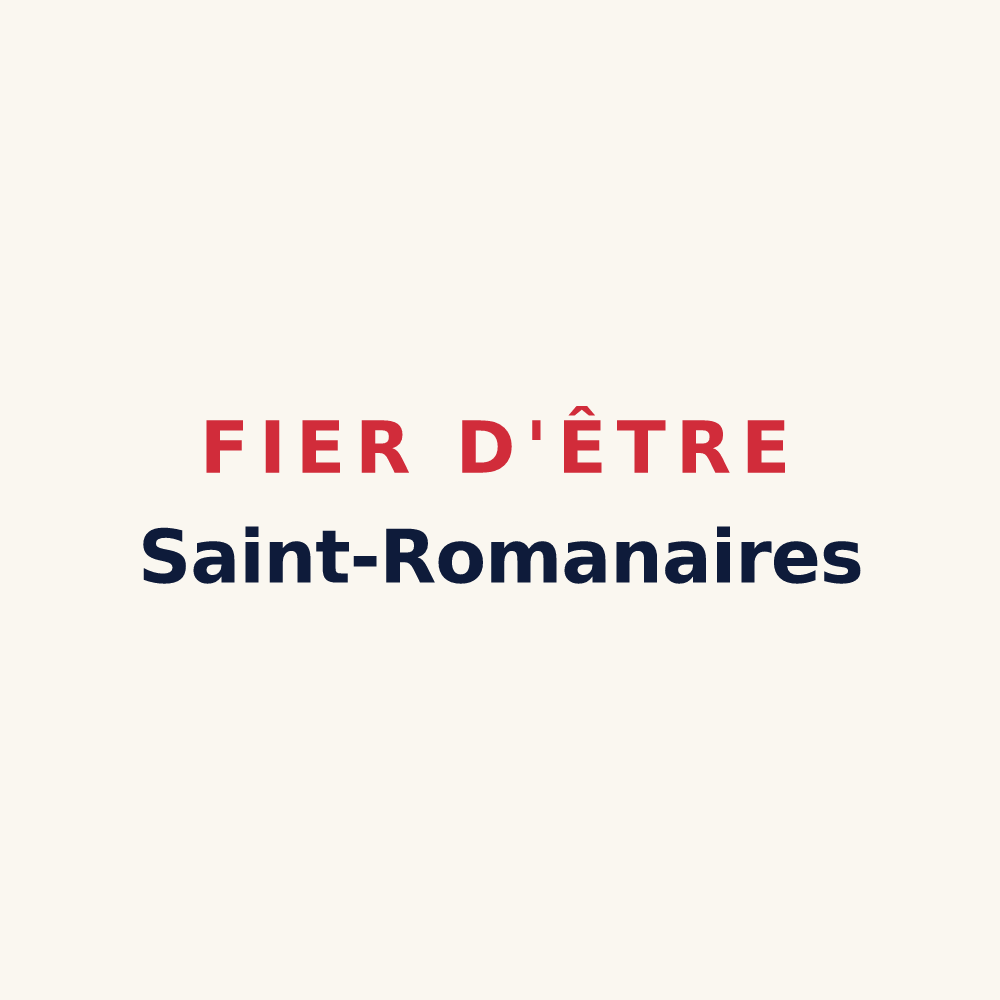 Tasse « Fier d'être Saint-Romanaires » — design pour Saint-Romain-en-Jarez