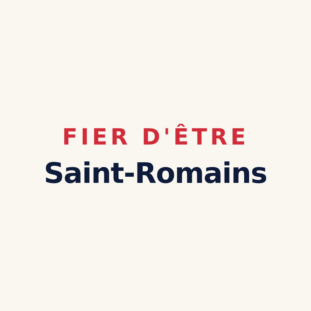 Tasse « Fier d'être Saint-Romains » — design pour Saint-Rome-de-Cernon