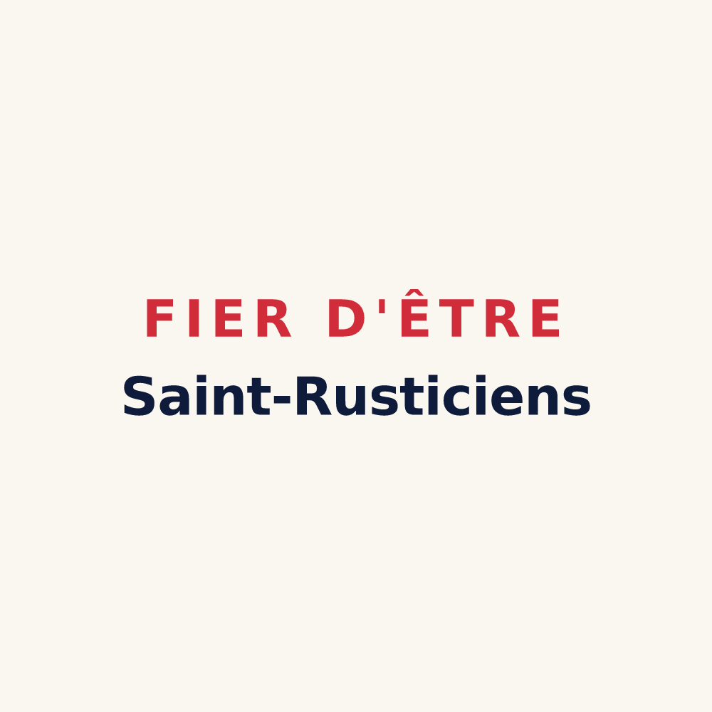 Tasse « Fier d'être Saint-Rusticiens » — design pour Saint-Rustice