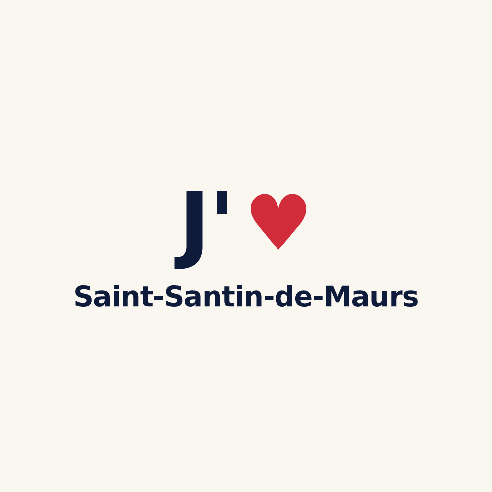 Tasse personnalisée Saint-Santin-de-Maurs — design J'aime Saint-Santin-de-Maurs
