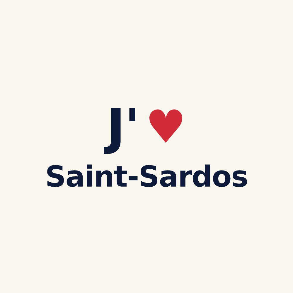 Tasse personnalisée Saint-Sardos — design J'aime Saint-Sardos