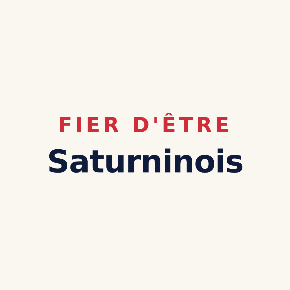 Tasse « Fier d'être Saturninois » — design pour Saint-Saturnin