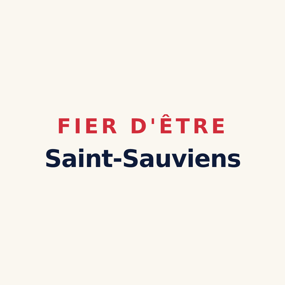 Tasse « Fier d'être Saint-Sauviens » — design pour Saint-Sauves-d'Auvergne