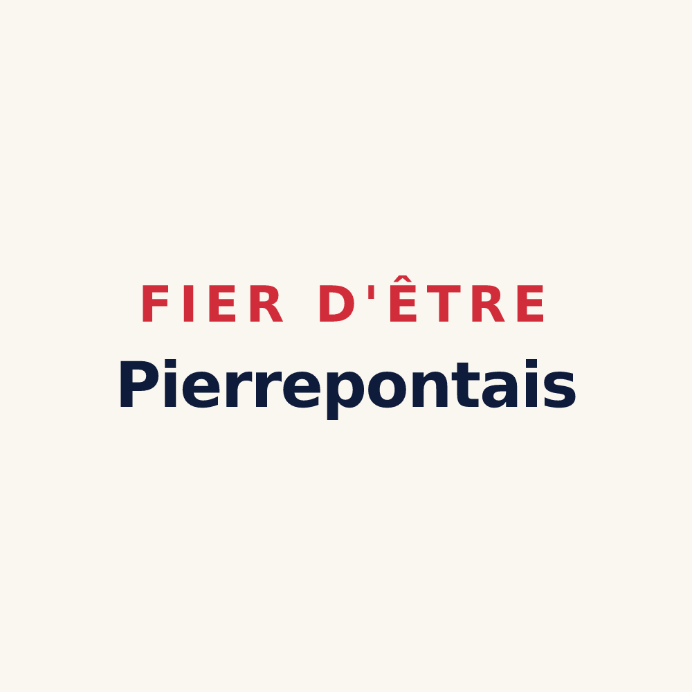 Tasse « Fier d'être Pierrepontais » — design pour Saint-Sauveur-de-Pierrepont