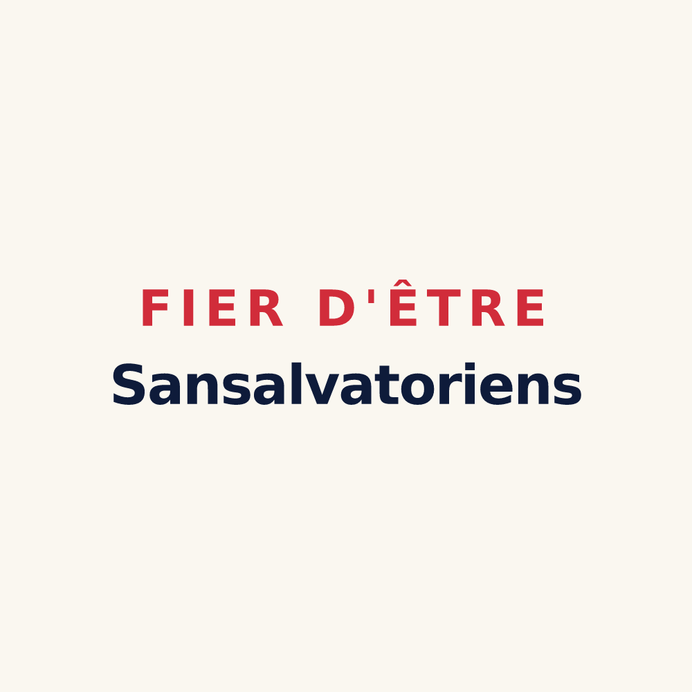 Tasse « Fier d'être Sansalvatoriens » — design pour Saint-Sauveur-en-Puisaye