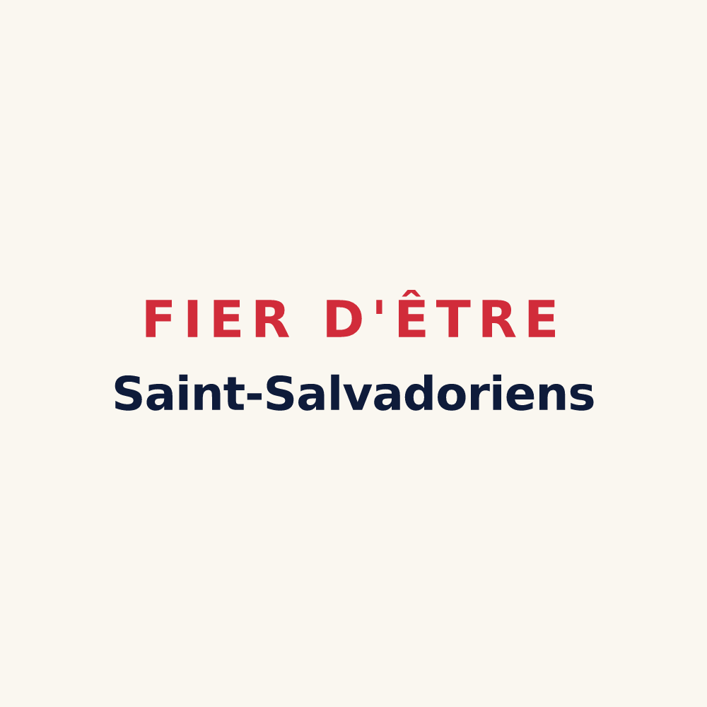 Tasse « Fier d'être Saint-Salvadoriens » — design pour Saint-Sauveur