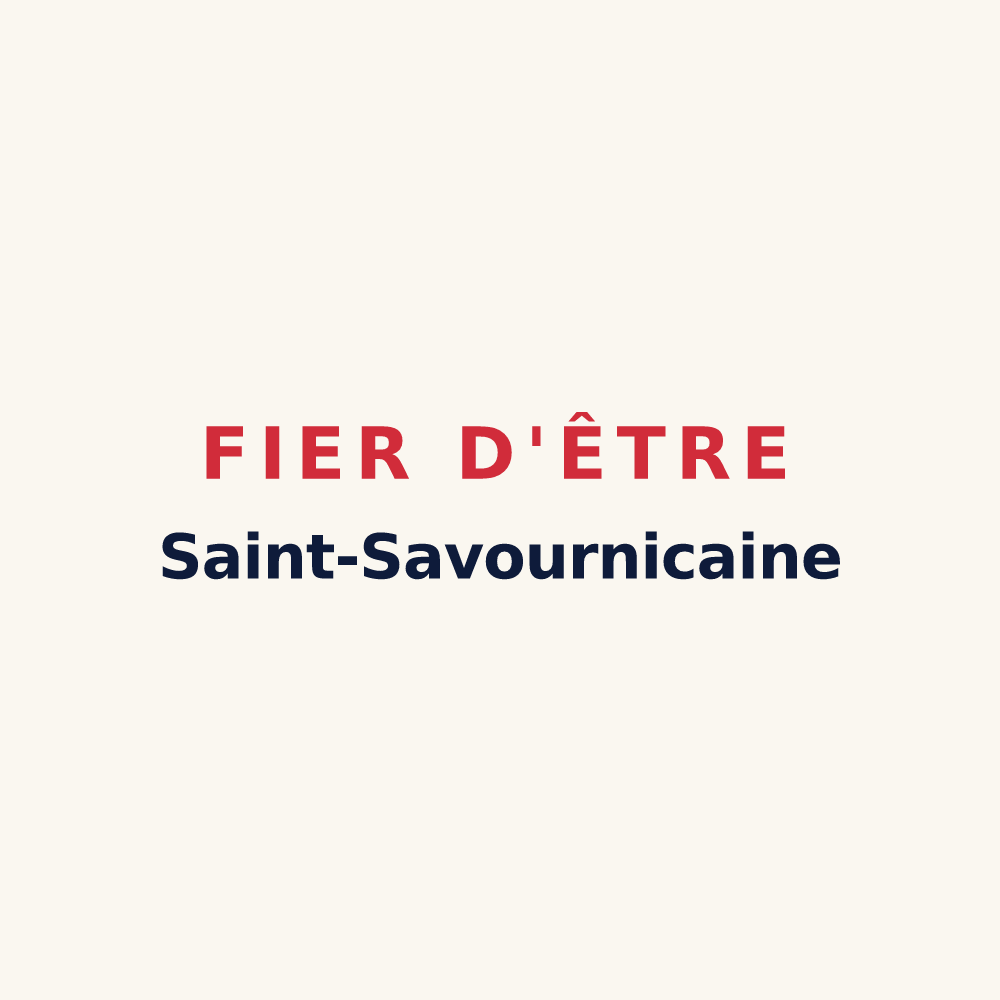 Tasse « Fier d'être Saint-Savournicaine » — design pour Saint-Savournin