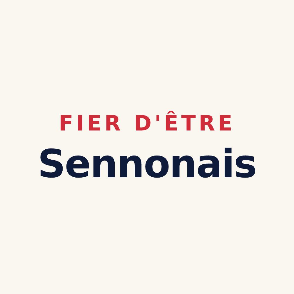 Tasse « Fier d'être Sennonais » — design pour Saint-Senoux