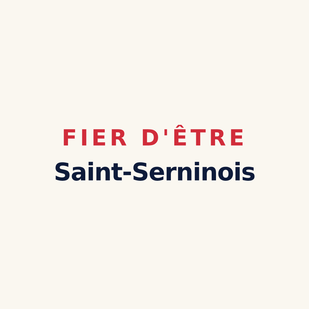 Tasse « Fier d'être Saint-Serninois » — design pour Saint-Sernin-lès-Lavaur