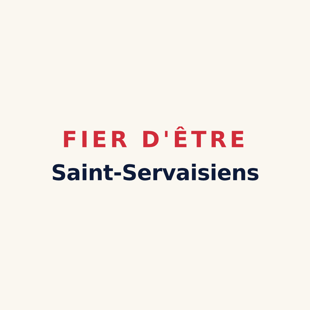Tasse « Fier d'être Saint-Servaisiens » — design pour Saint-Servais