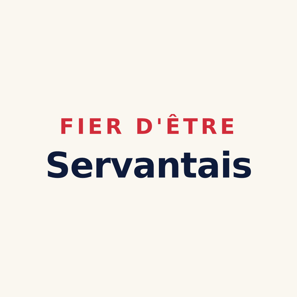 Tasse « Fier d'être Servantais » — design pour Saint-Servant