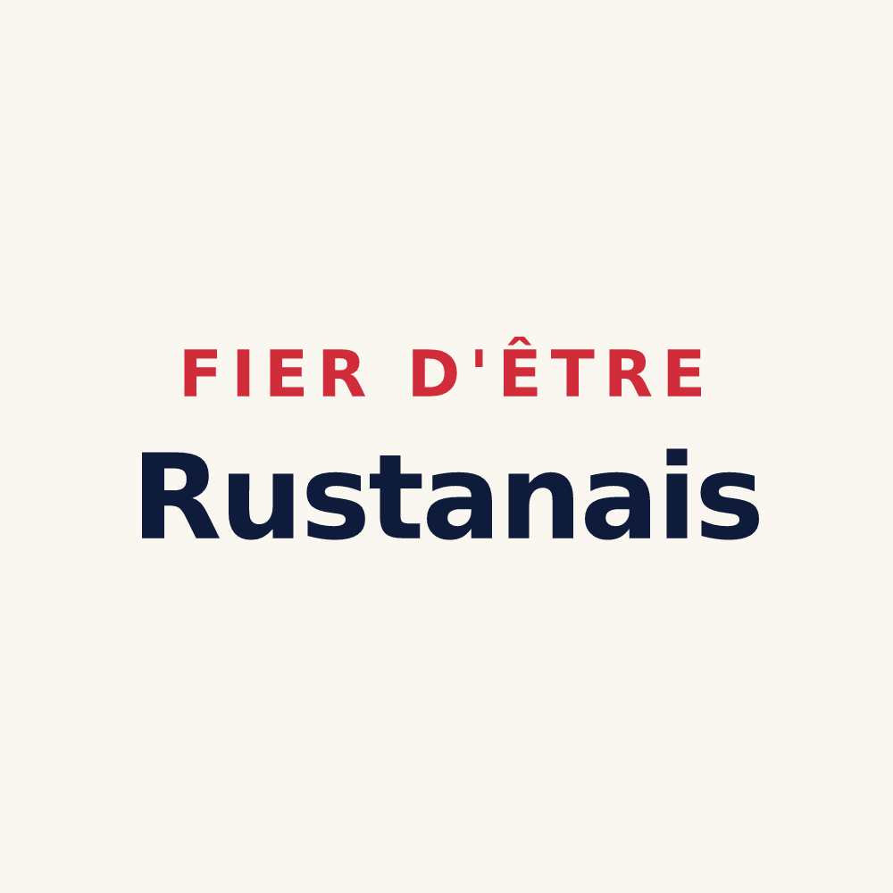 Tasse « Fier d'être Rustanais » — design pour Saint-Sever-de-Rustan