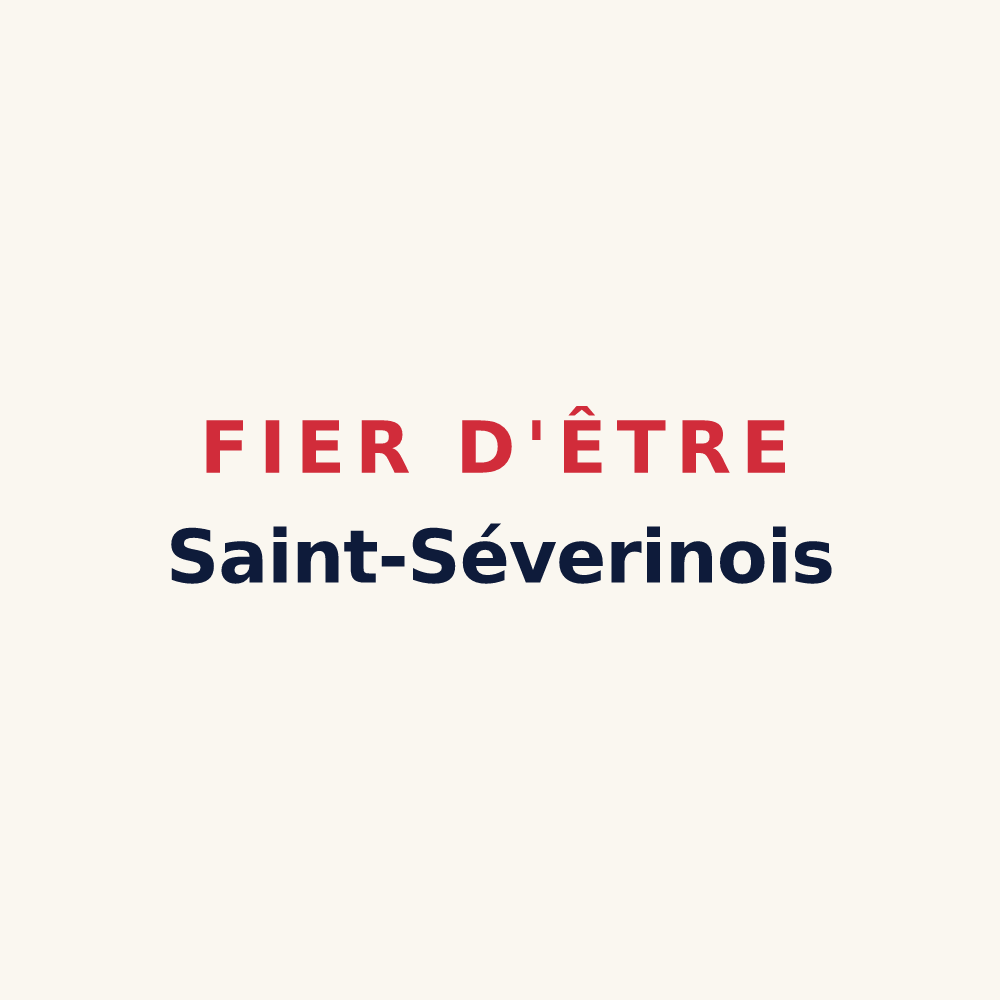 Tasse « Fier d'être Saint-Séverinois » — design pour Saint-Séverin