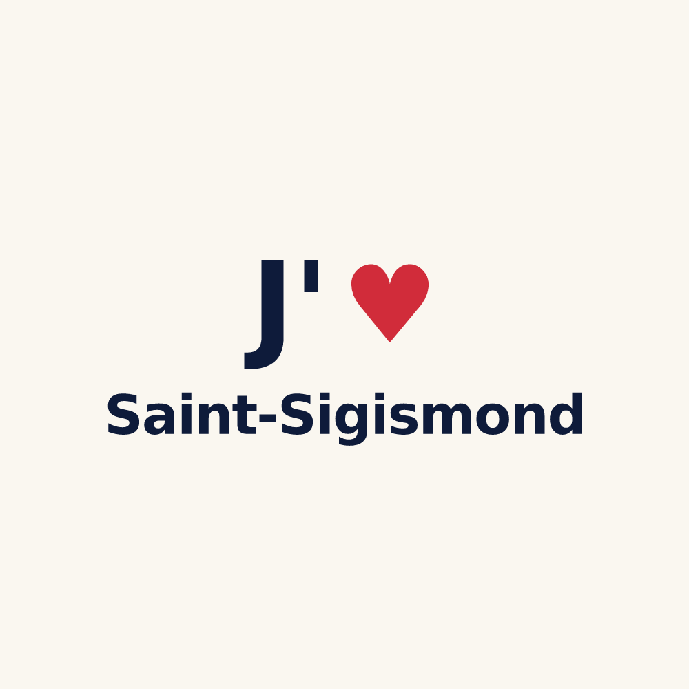 Tasse personnalisée Saint-Sigismond — design J'aime Saint-Sigismond