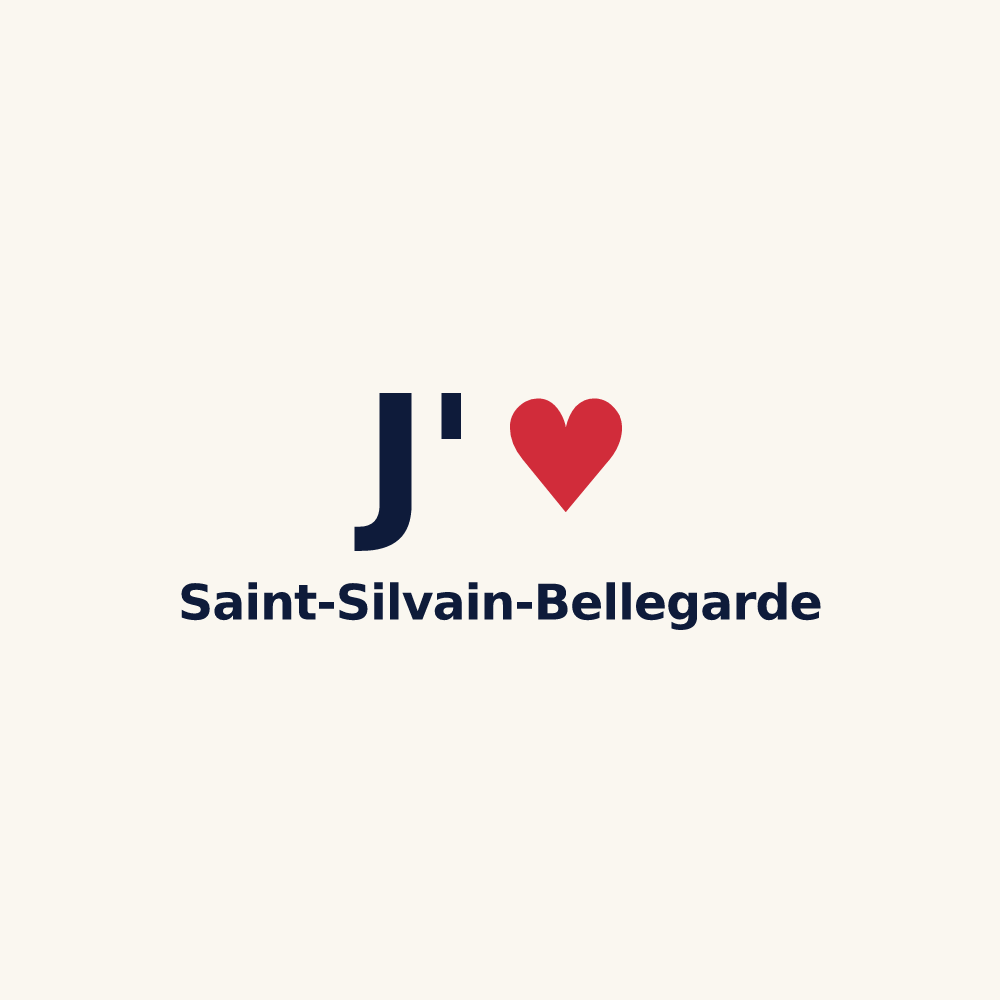 Tasse personnalisée Saint-Silvain-Bellegarde — design J'aime Saint-Silvain-Bellegarde