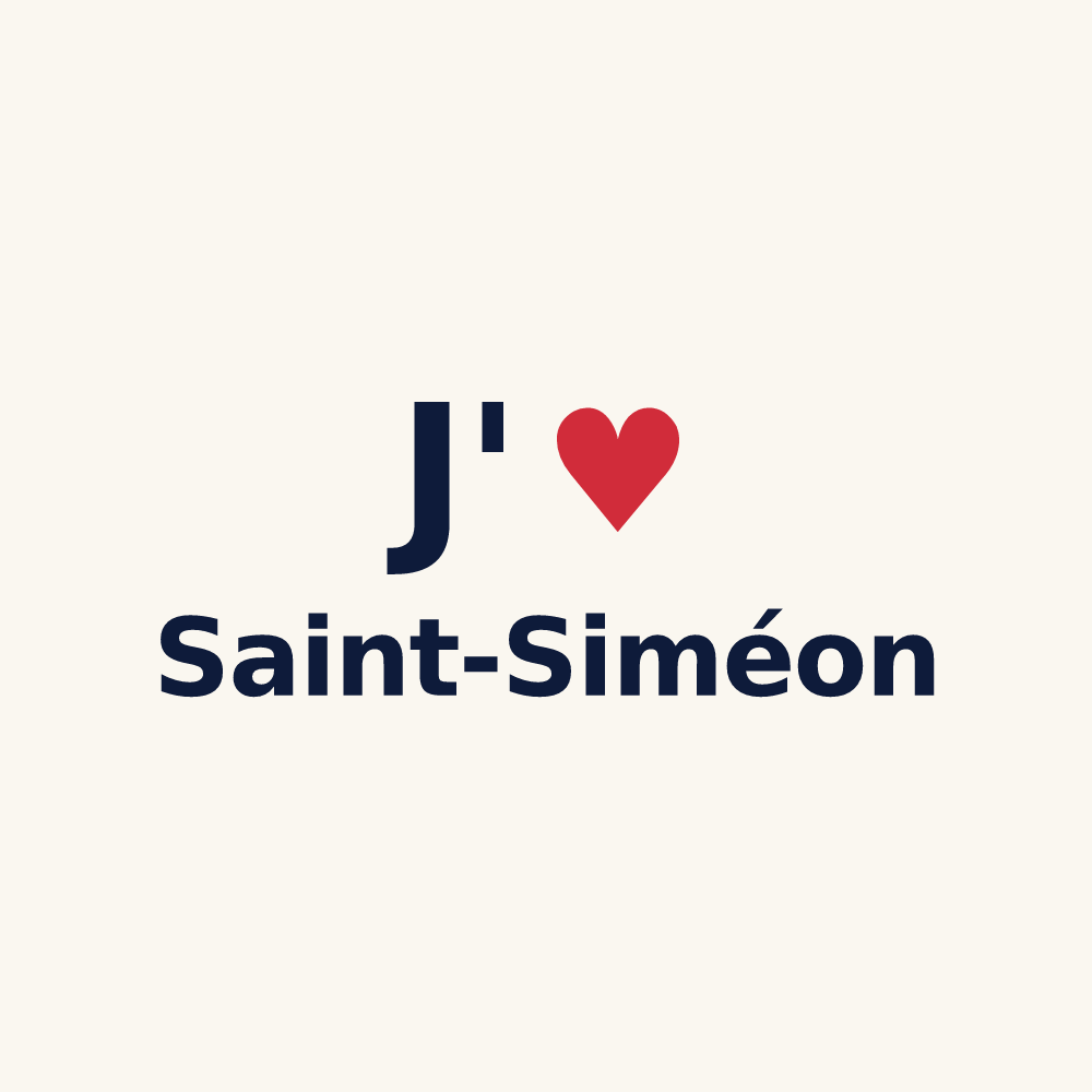 Tasse personnalisée Saint-Siméon — design J'aime Saint-Siméon