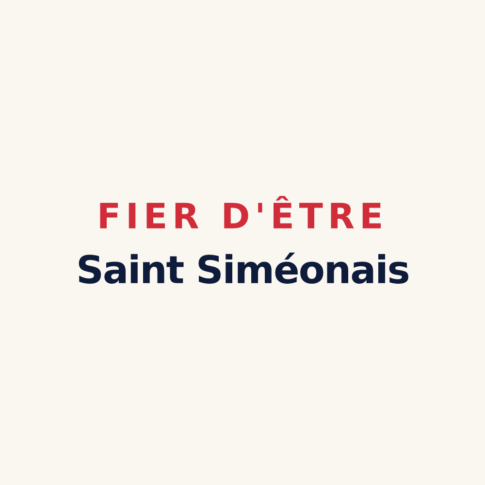 Tasse « Fier d'être Saint Siméonais » — design pour Saint-Siméon