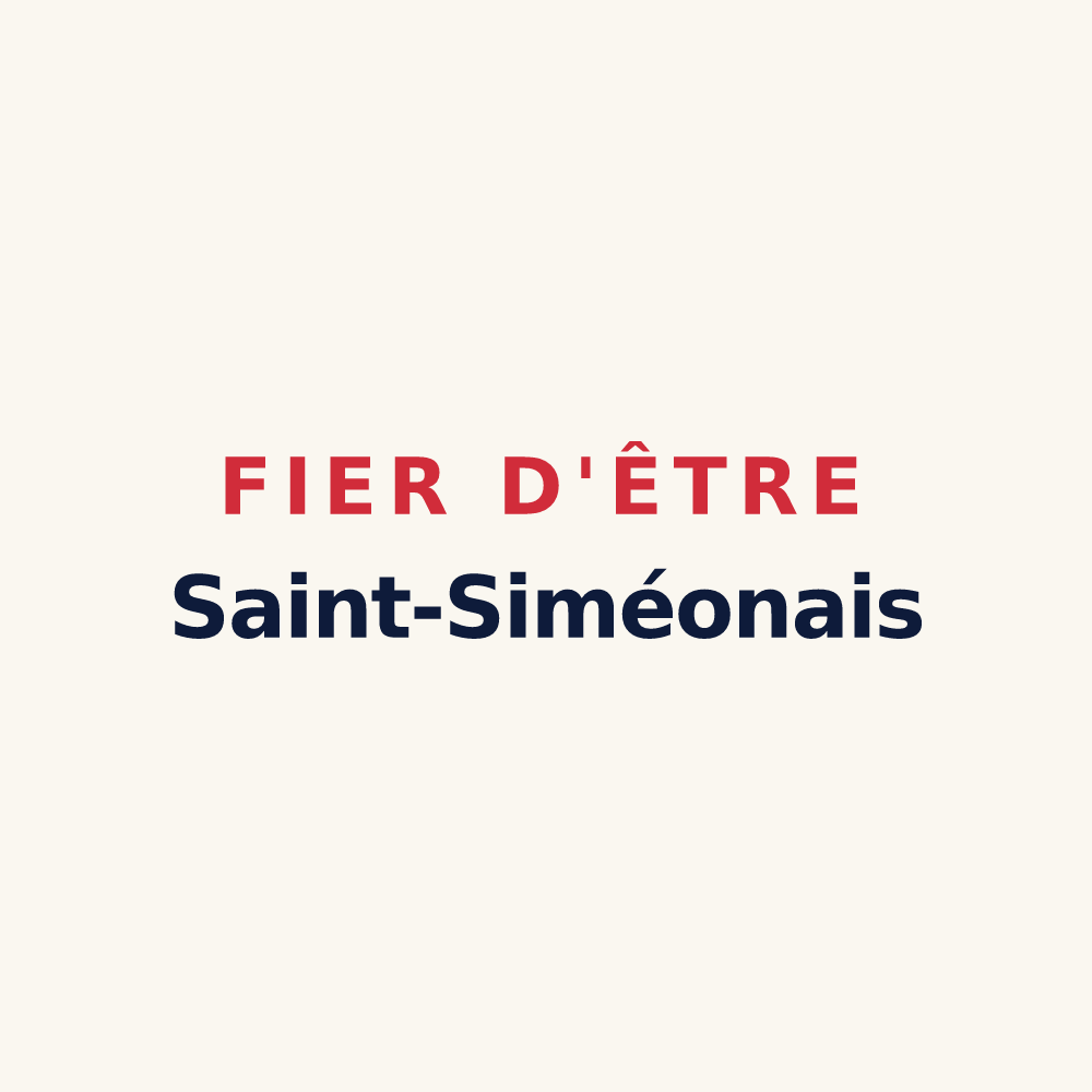 Tasse « Fier d'être Saint-Siméonais » — design pour Saint-Siméon