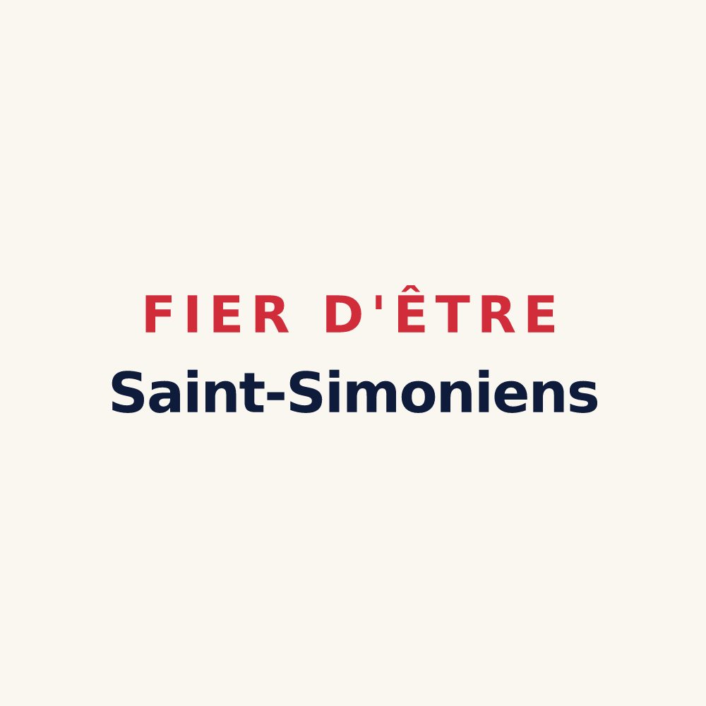 Tasse « Fier d'être Saint-Simoniens » — design pour Saint-Simon