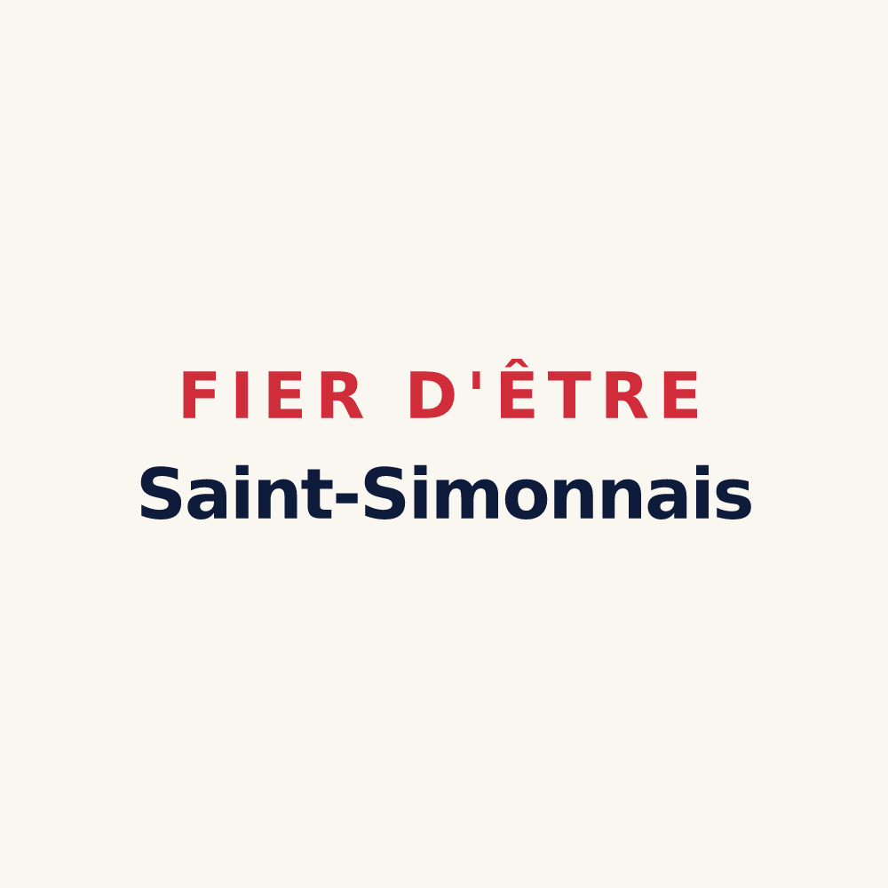 Tasse « Fier d'être Saint-Simonnais » — design pour Saint-Simon-de-Bordes