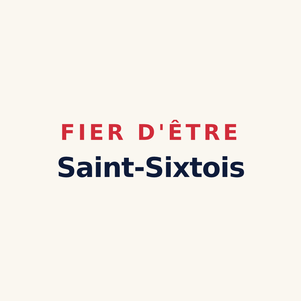 Tasse « Fier d'être Saint-Sixtois » — design pour Saint-Sixte