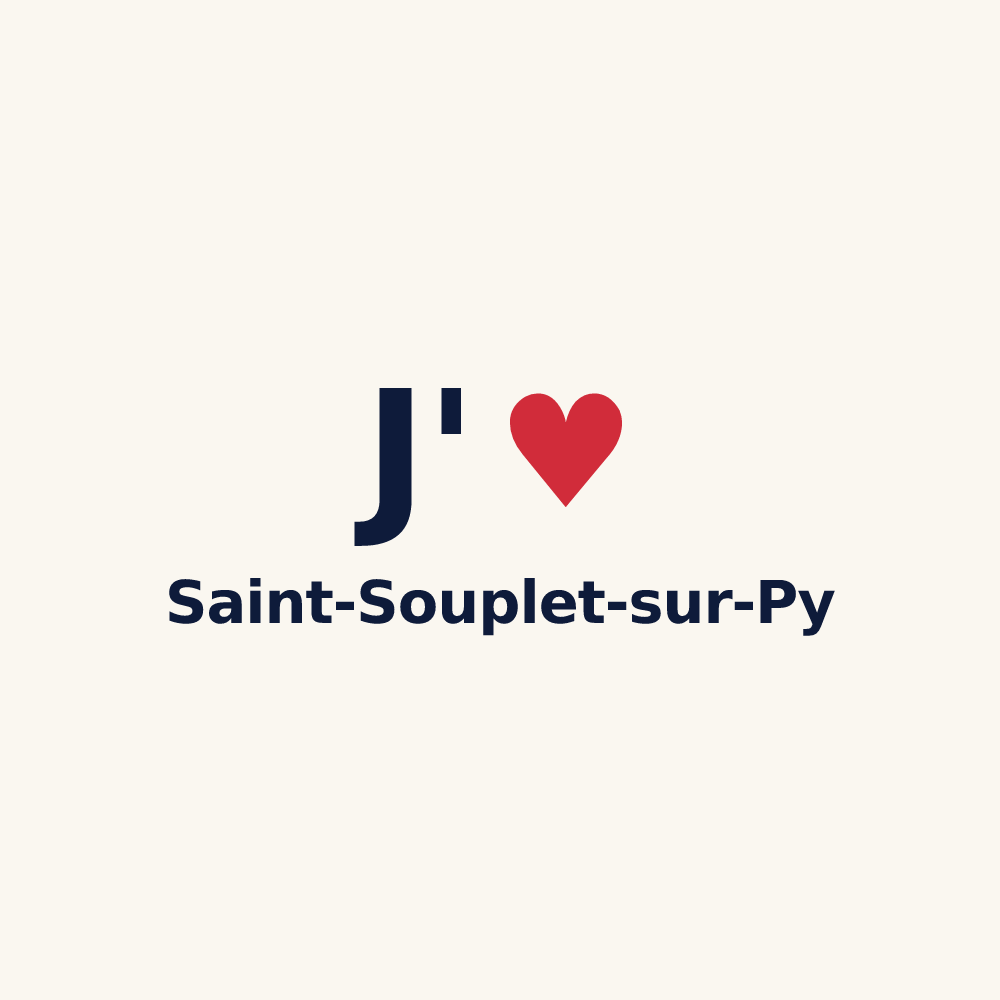 Tasse personnalisée Saint-Souplet-sur-Py — design J'aime Saint-Souplet-sur-Py