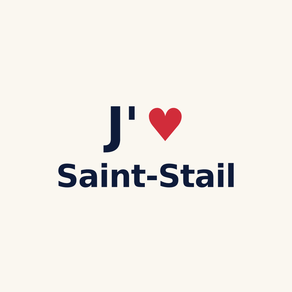 Tasse personnalisée Saint-Stail — design J'aime Saint-Stail