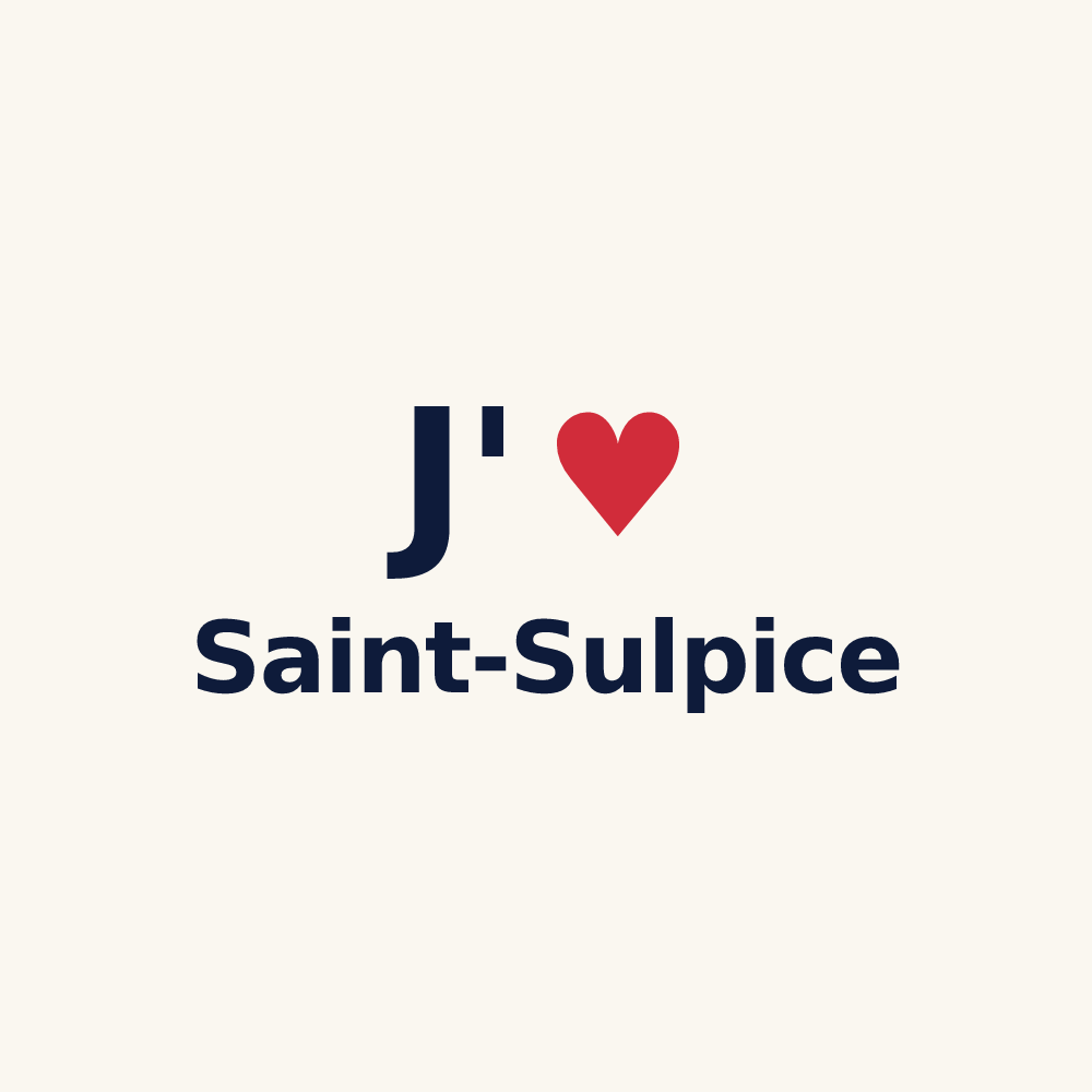 Tasse personnalisée Saint-Sulpice — design J'aime Saint-Sulpice