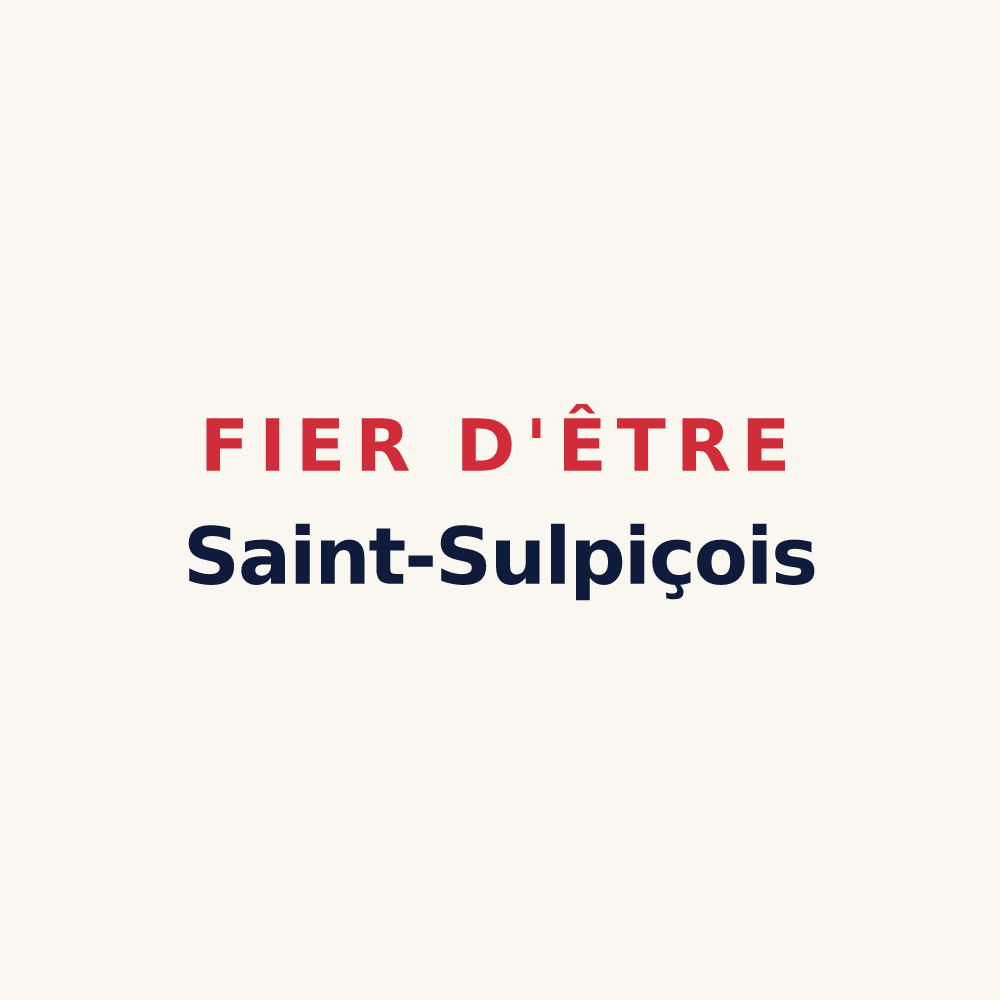Tasse « Fier d'être Saint-Sulpiçois » — design pour Saint-Sulpice-d'Arnoult