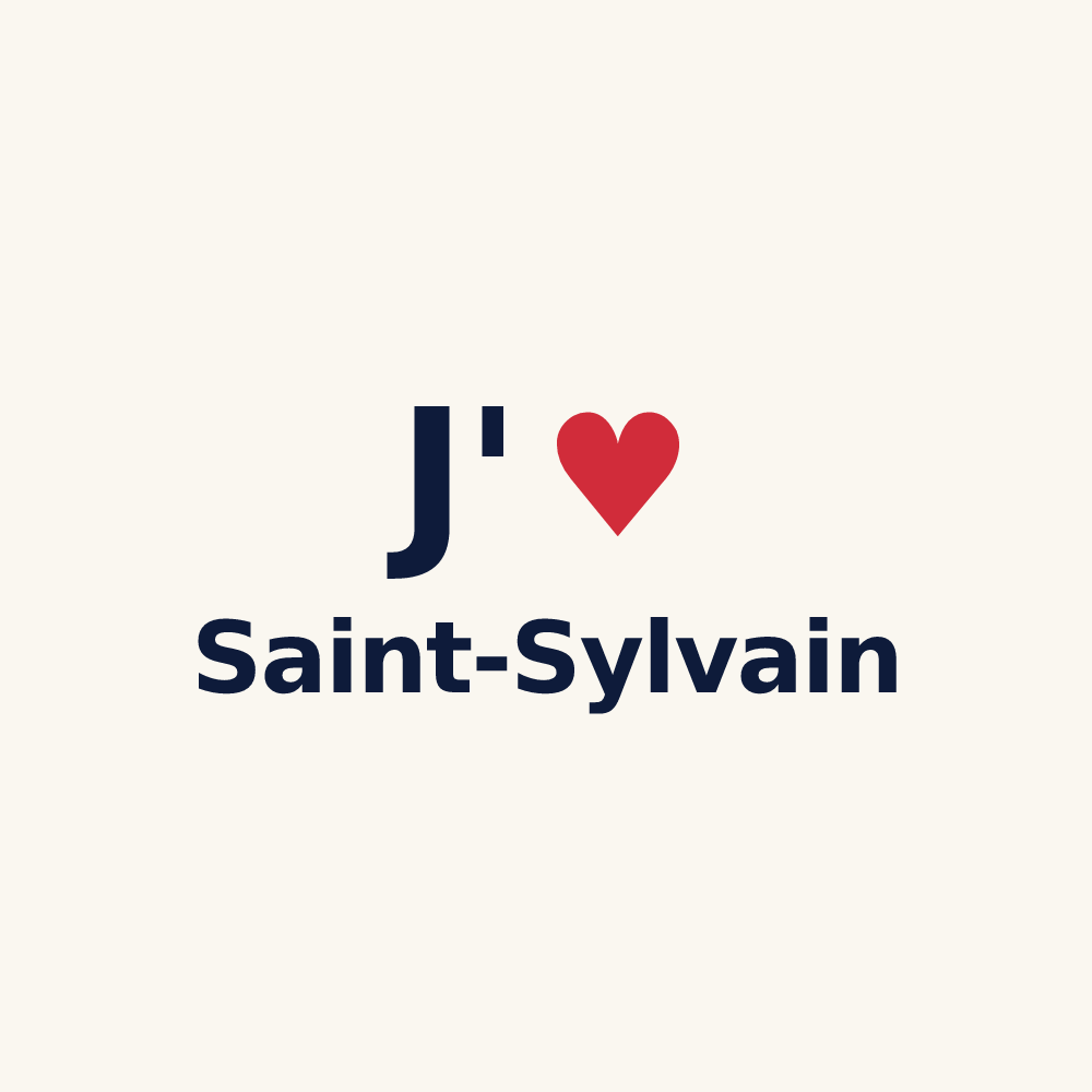 Tasse personnalisée Saint-Sylvain — design J'aime Saint-Sylvain