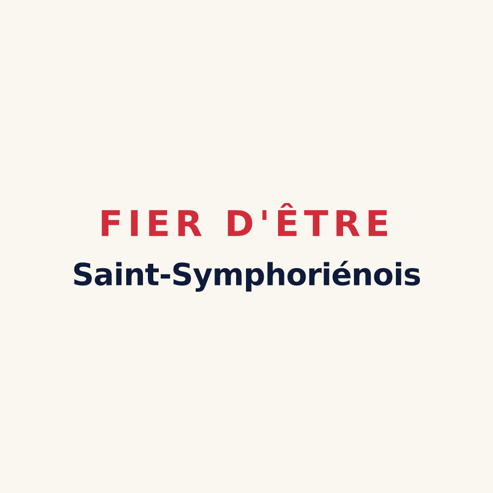 Tasse « Fier d'être Saint-Symphoriénois » — design pour Saint-Symphorien-de-Thénières