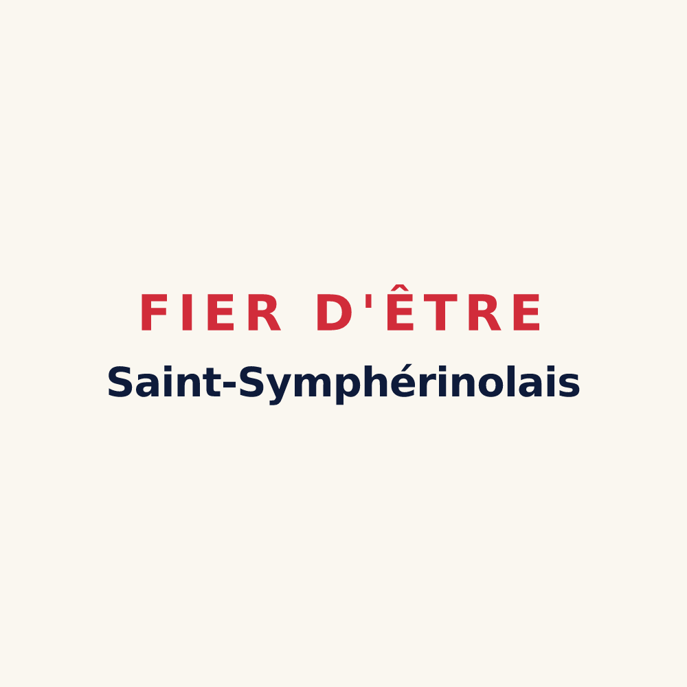 Tasse « Fier d'être Saint-Symphérinolais » — design pour Saint-Symphorien-des-Bruyères